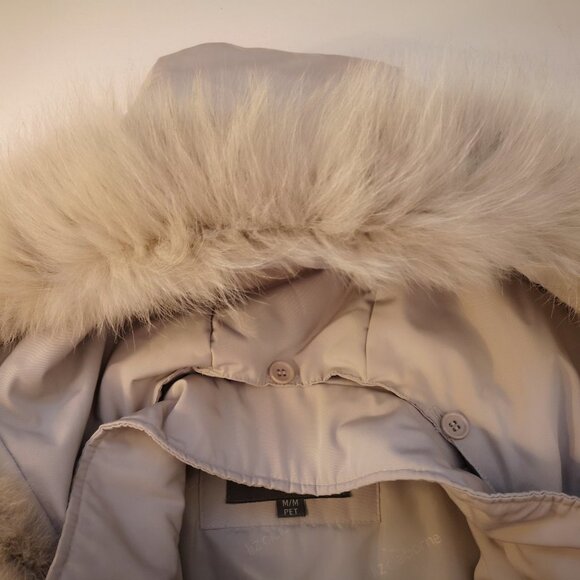 Liz Claiborne Ladies Faux Fur Trimmed Hooded Winter Coat - Picture 5 of 15